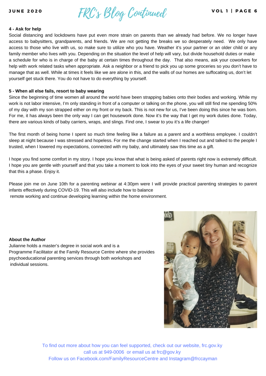 Working from home with a baby during COVID-19